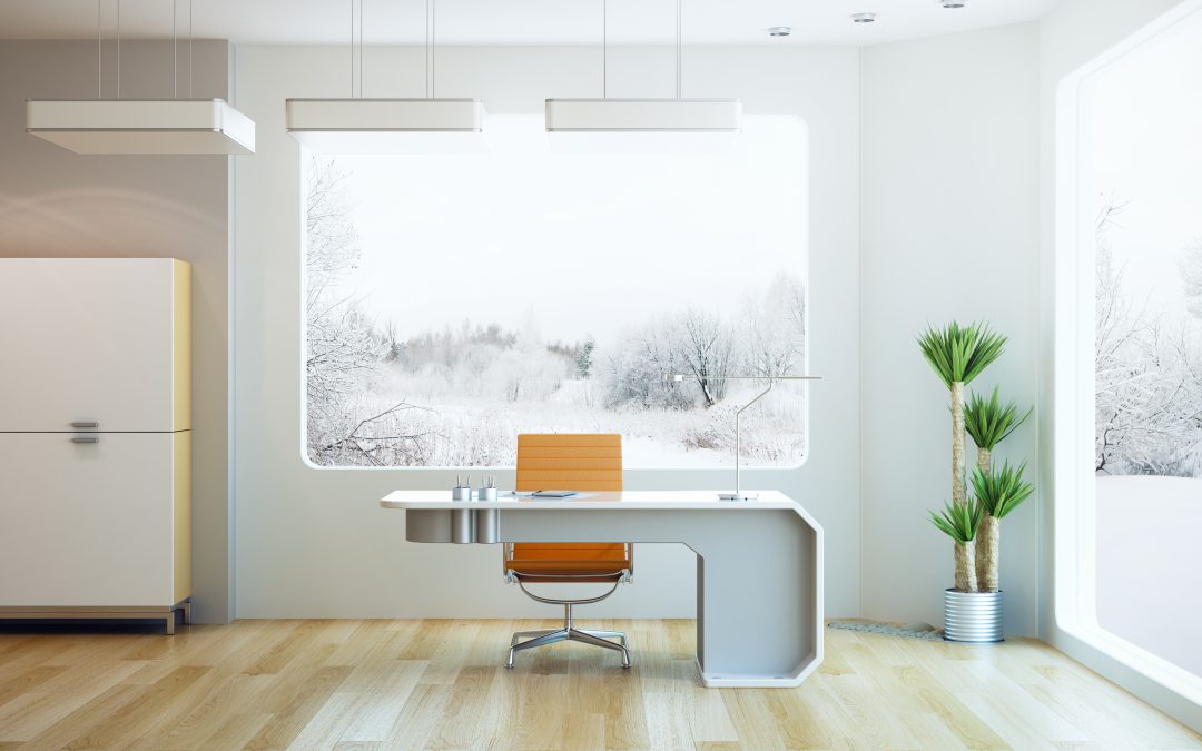 An interior design of a modern office